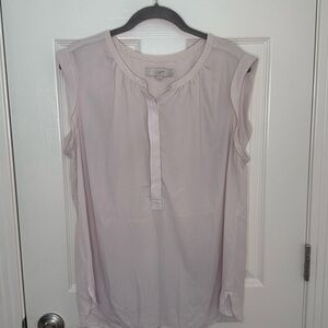 LOFT Light Pink Sleeveless Blouse